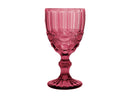 Casa Domani Gabriella Wine Goblet Glasses - Set of 4 - Pink