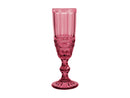 Casa Domani Gabriella Champagne Flute Glasses - Set of 4 - Pink
