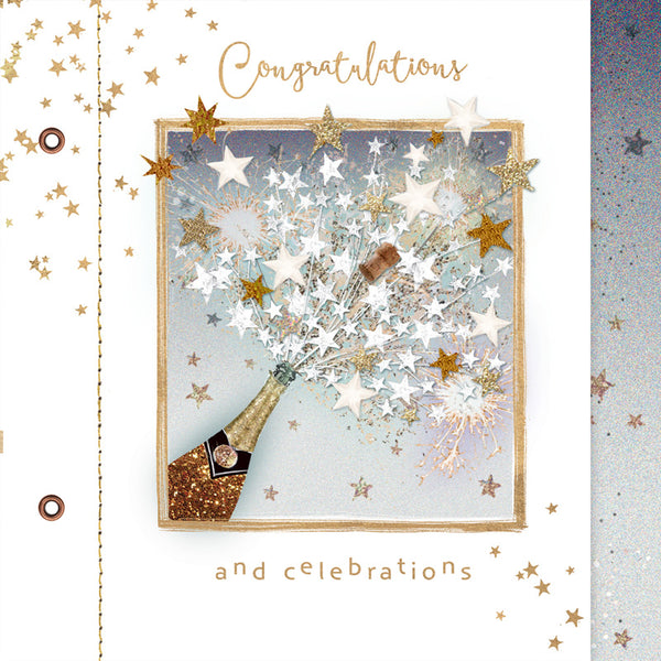 Congratulations And Celebrations - Notecard - 10x10cm
