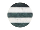 Maxwell & Williams Coaster Collective Round Marble Coaster 10cm - Green Stripe