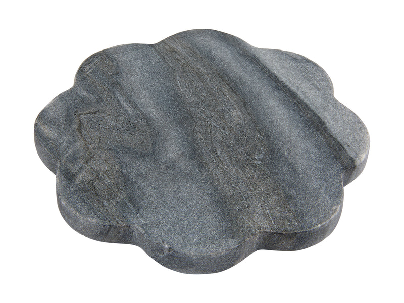 Maxwell & Williams Coaster Collective Scallop Marble Coaster 10cm - Charcoal