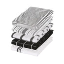 Monochrome Cotton 5pc Tea Towel Set - 70cm x 50cm