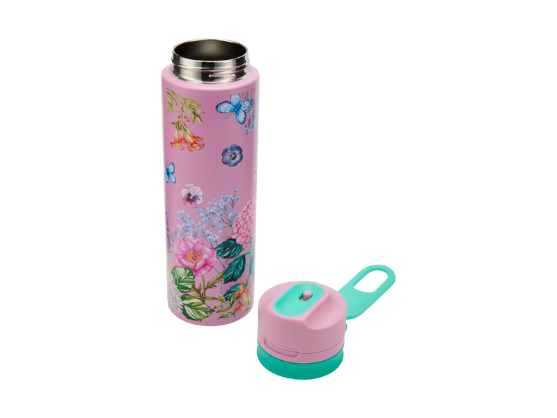 Maxwell & Williams Botanica Double Wall Insulated Chug Bottle Pink Gift Boxed - 750ml