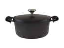 Maxwell & Williams Cast Lite Non-Stick Casserole 24cm / 4.2L Gift Boxed - Black