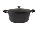 Maxwell & Williams Cast Lite Non-Stick Casserole 28cm / 6.3L Gift Boxed -  Black