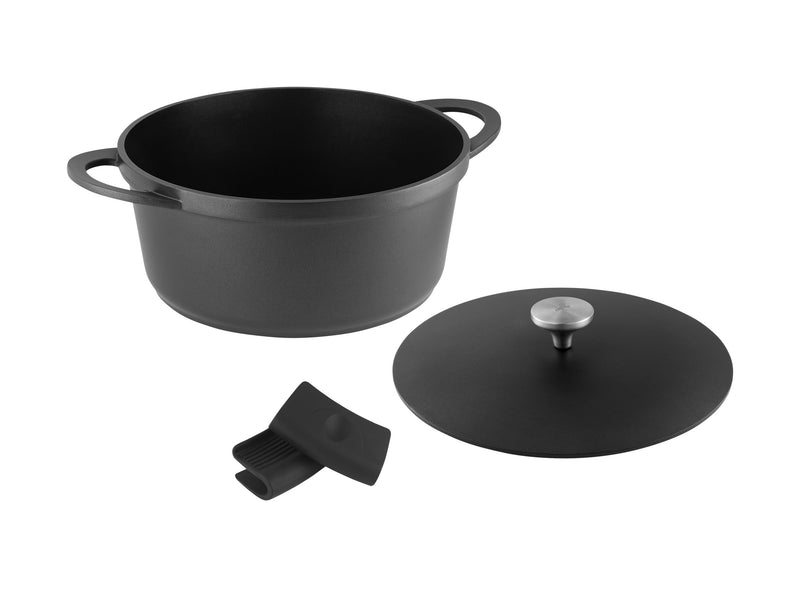 Maxwell & Williams Cast Lite Non-Stick Casserole 28cm / 6.3L Gift Boxed -  Black