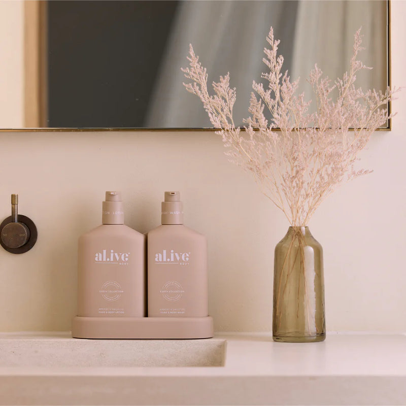 al.ive Body Wash & Lotion Duo - Apricot & Sweet Fig (Made in Australia)
