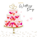Happy Wedding Day - Cake - Card 15.5x15.5cm
