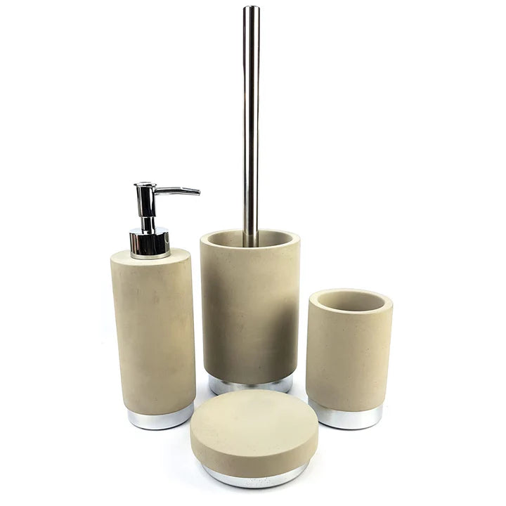 Classica Natural Concrete Soap Dispenser - Silver