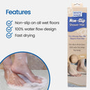 White Magic Non-Slip Shower Mat 60x40cm - Cream