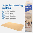 White Magic Non-Slip Shower Mat 60x40cm - Cream