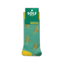 Kangaroo Sole Mates Socks - Green/Gold