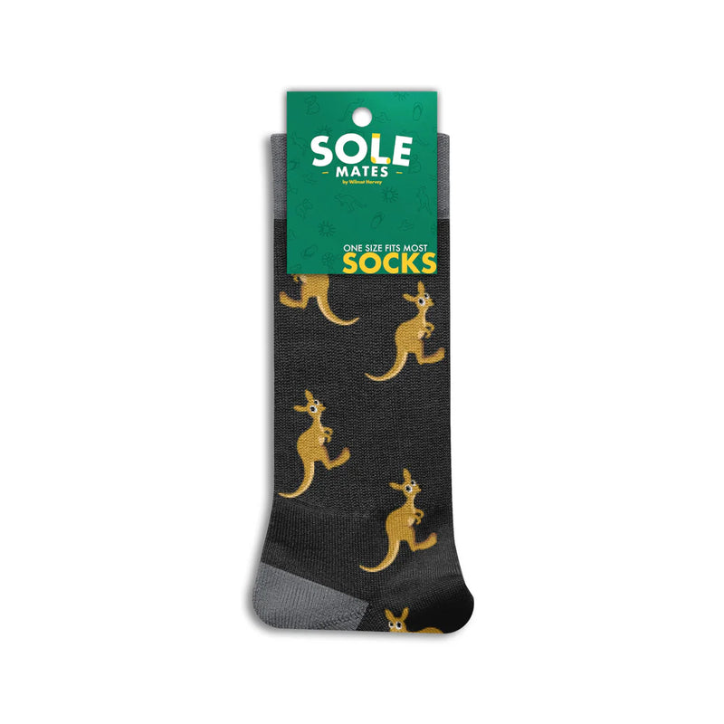 Kangaroo Sole Mates Socks - Black