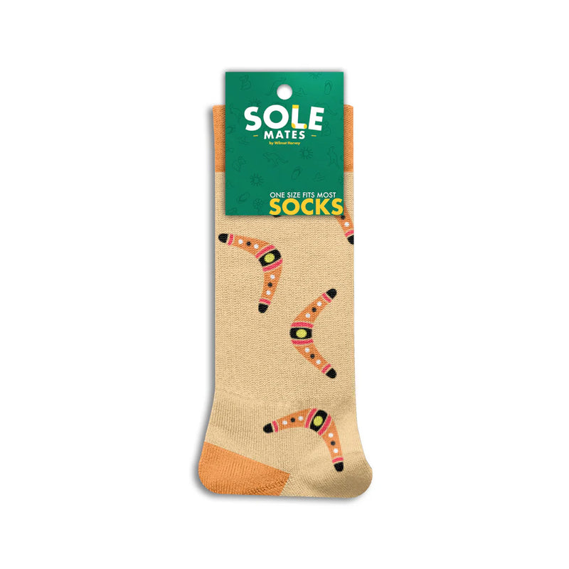 Boomerang Sole Mates Socks - Cream