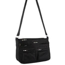 Pierre Cardin Nylon Anti - Theft Cross Body Bag Black - 30x11x20cm