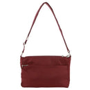Pierre Cardin Nylon Anti - Theft Cross Body Bag Wine - 30x11x20cm