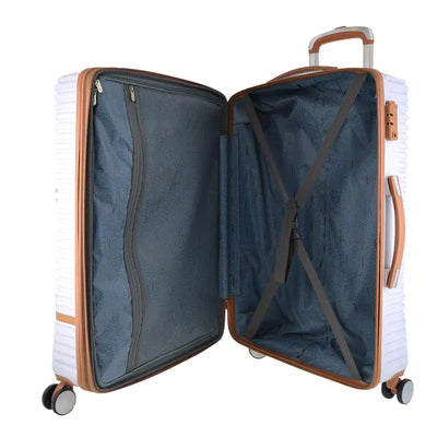Pierre Cardin Hard Shell Suitcase - Medium - White