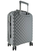 Pierre Cardin Hard Shell 4 Wheel Suitcase Cabin Grey - 54cm