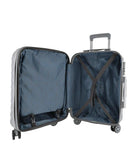 Pierre Cardin Hard Shell 4 Wheel Suitcase Cabin Grey - 54cm