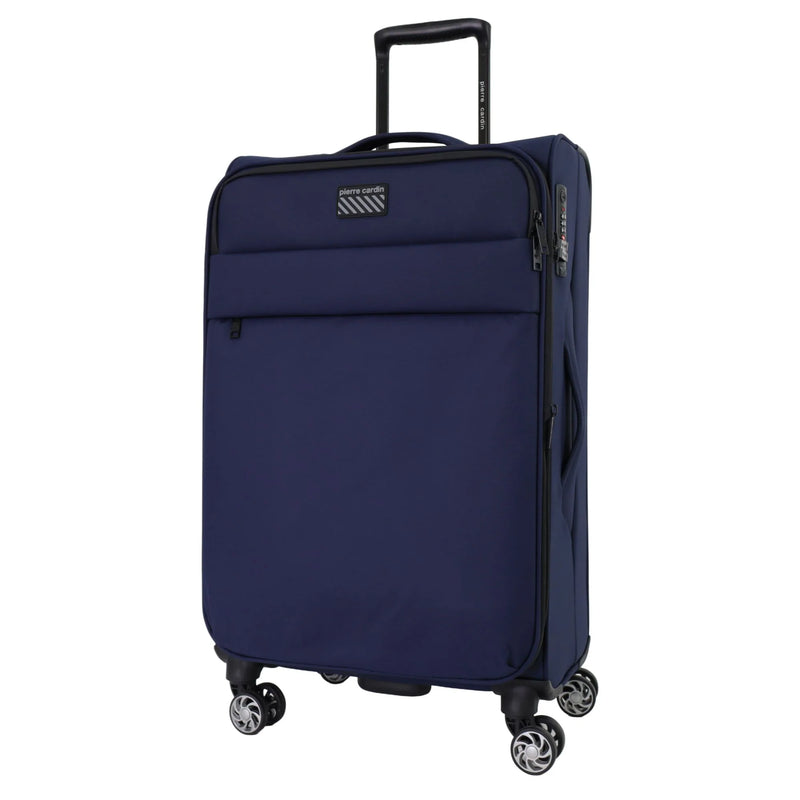 Pierre Cardin Soft Water-Repellent Spinner Suitcase - Medium - Navy