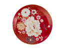 Maxwell & Williams Kimono Cake Plate 20cm - Red - Gift Boxed