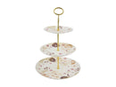 Maxwell & Williams Kimono 3 Tiered Cake Stand - White - Gift Boxed - 16/20/27.5x37cm