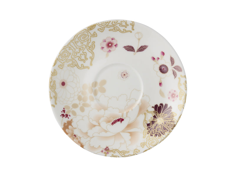Maxwell & Williams Kimono Cup & Saucer 300ml Gift Boxed - White