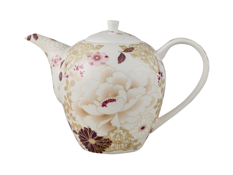 Maxwell & Williams Kimono Teapot White Gift Boxed - 1.1L