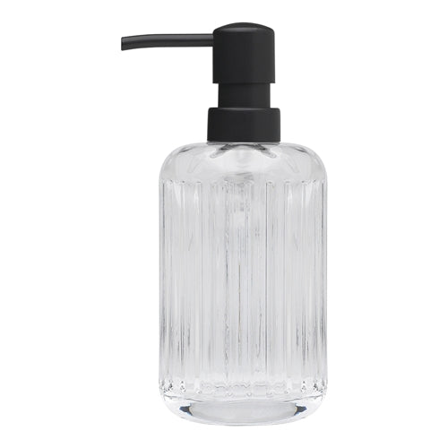 Porto Ellis Glass Soap Dispenser 7.6x9x18cm-  Clear