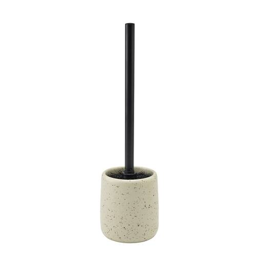 Porto Reactive Glaze Stoneware Perry Bathroom Toilet Brush Holder Oat