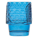 Porto 4pc Mare Fish-Shaped Soda Lime Glass Tumblers 210ml - Blue