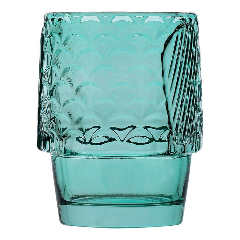 Porto 4pc Mare Fish-Shaped Soda Lime Glass Tumblers Cups 210ml - Green