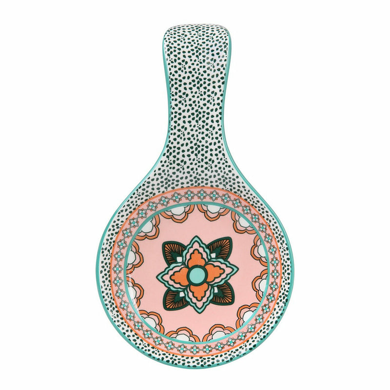 Casa Domani Pelagie Spoon Rest - Teal/Terracotta