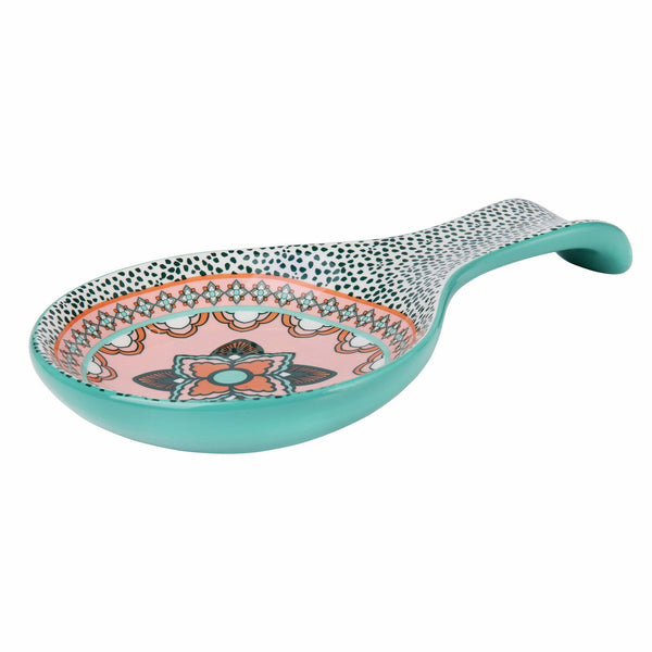 Casa Domani Pelagie Spoon Rest - Teal/Terracotta