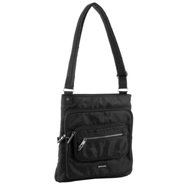 Pierre Cardin Nylon Anti - Theft Cross Body Bag Black - 29x6x35cm