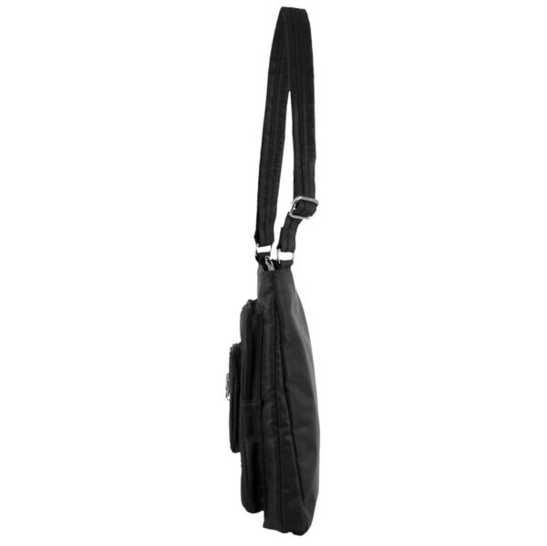 Pierre Cardin Nylon Anti - Theft Cross Body Bag Black - 29x6x35cm