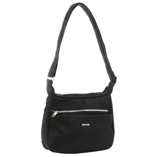 Pierre Cardin Nylon Anti - Theft Cross Body Bag - Black