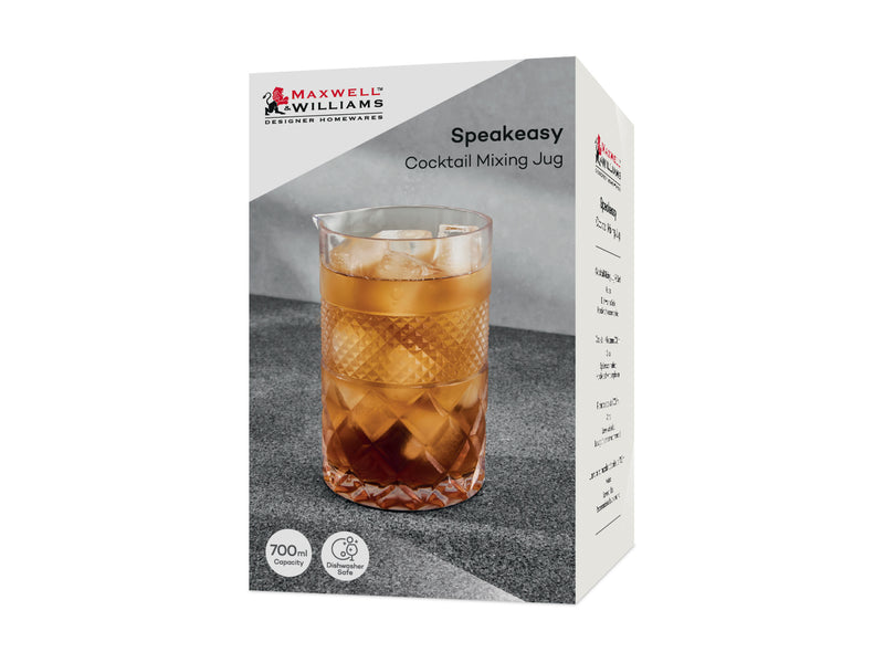 Maxwell & Williams  Speakeasy Glass Cocktail Mixing Jug - 700ml