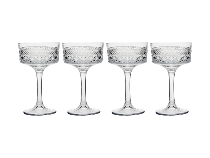 Maxwell & Williams Speakeasy Coupe Glasses 280ml - Set of 4