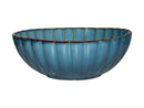 Casa Domani Solare Round Serving Bowl 22x8cm - Azure