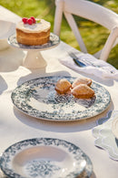 Casa Domani Rosetta Round Platter Antique Blue Gift Boxed - 33cm