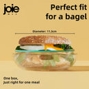 Joie Round Lunch Box For Bagel/Round Roll/Sandwich - Clear