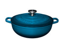 Maxwell & Williams Cast Iron Round Casserole 26cm/4L - Midnight Blue