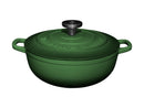Maxwell & Williams Cast Iron Round Casserole 24cm/3.3L -  English Racing Green