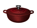 Maxwell & Williams Cast Iron Round Casserole 24cm/3.3L - Merlot