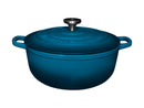Maxwell & Williams Cast Iron Round Casserole 28cm/6.2L - Midnight Blue
