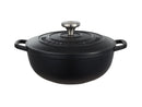 Maxwell & Williams Cast Iron Round Casserole Black 24cm / 3.3L Gift Boxed