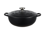 Maxwell & Williams Cast Iron Round Casserole Black 26cm / 4L Gift Boxed