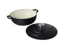 Maxwell & Williams Cast Iron Round Casserole Black 26cm / 4L Gift Boxed