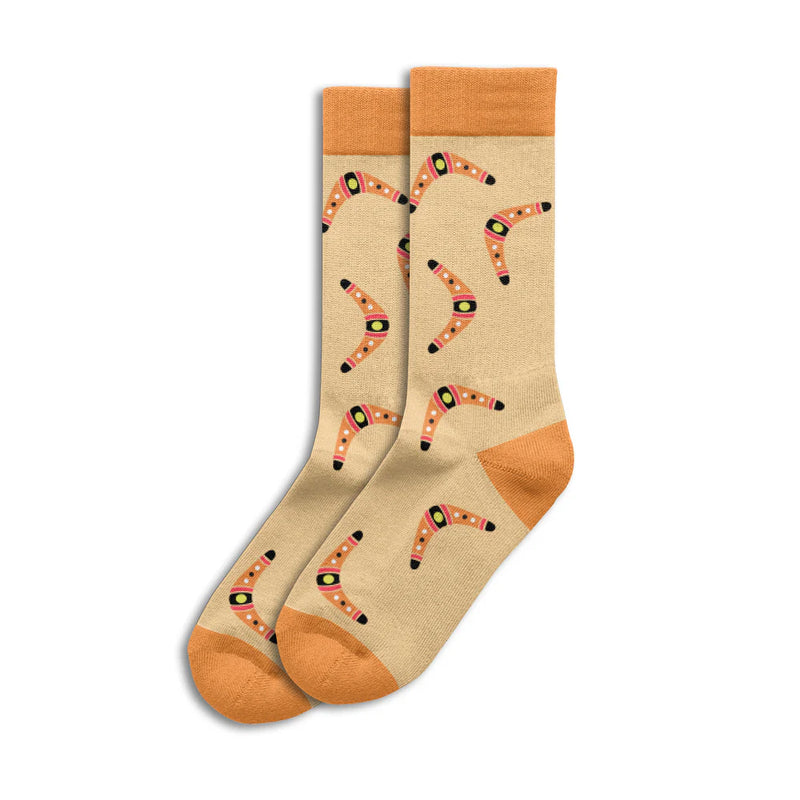 Boomerang Sole Mates Socks - Cream